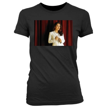 Salma Hayek Women's Junior Cut Crewneck T-Shirt