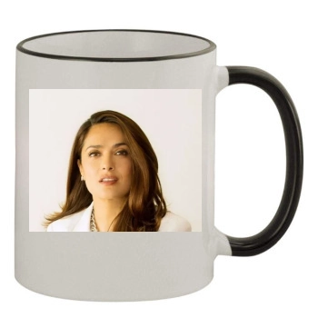 Salma Hayek 11oz Colored Rim & Handle Mug