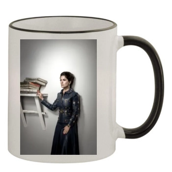 Salma Hayek 11oz Colored Rim & Handle Mug