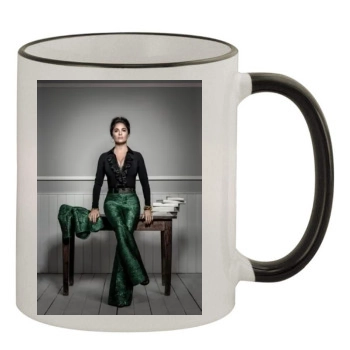 Salma Hayek 11oz Colored Rim & Handle Mug