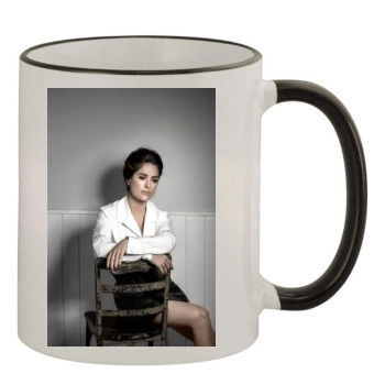 Salma Hayek 11oz Colored Rim & Handle Mug