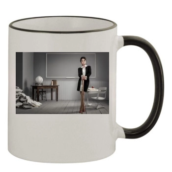 Salma Hayek 11oz Colored Rim & Handle Mug