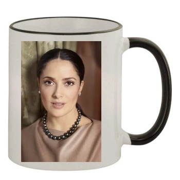 Salma Hayek 11oz Colored Rim & Handle Mug