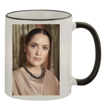 Salma Hayek 11oz Colored Rim & Handle Mug