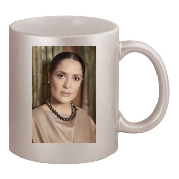 Salma Hayek 11oz Metallic Silver Mug