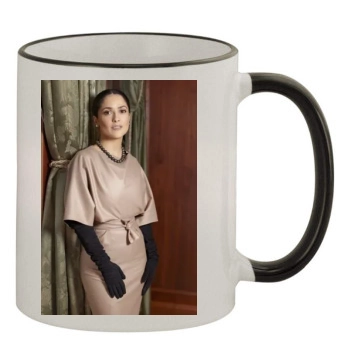 Salma Hayek 11oz Colored Rim & Handle Mug