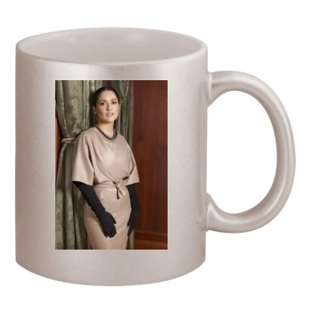 Salma Hayek 11oz Metallic Silver Mug