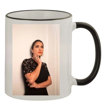 Salma Hayek 11oz Colored Rim & Handle Mug