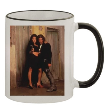 Salma Hayek 11oz Colored Rim & Handle Mug