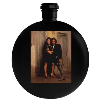 Salma Hayek Round Flask