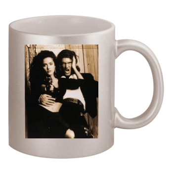 Salma Hayek 11oz Metallic Silver Mug