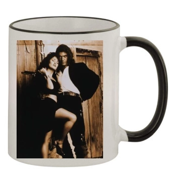 Salma Hayek 11oz Colored Rim & Handle Mug