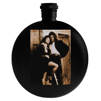 Salma Hayek Round Flask