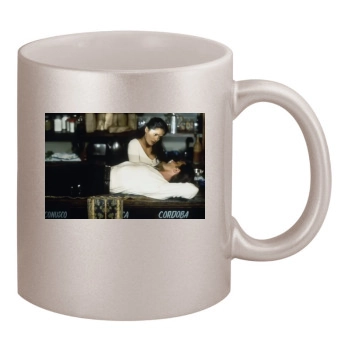 Salma Hayek 11oz Metallic Silver Mug