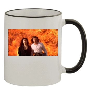 Salma Hayek 11oz Colored Rim & Handle Mug