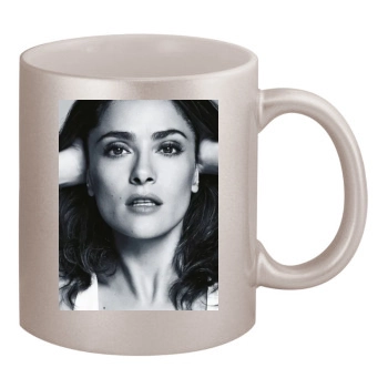 Salma Hayek 11oz Metallic Silver Mug