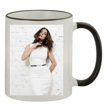 Salma Hayek 11oz Colored Rim & Handle Mug