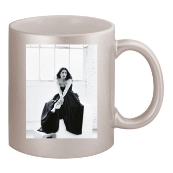 Salma Hayek 11oz Metallic Silver Mug