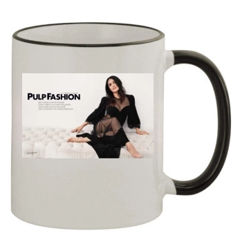 Salma Hayek 11oz Colored Rim & Handle Mug