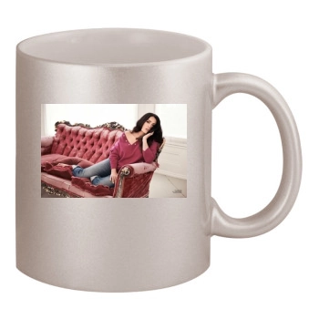 Salma Hayek 11oz Metallic Silver Mug