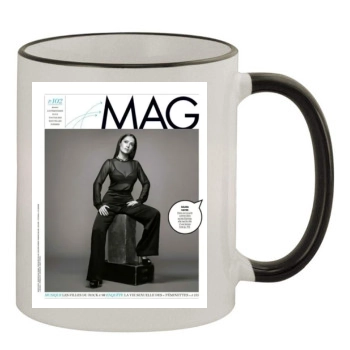 Salma Hayek 11oz Colored Rim & Handle Mug