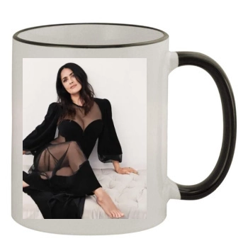 Salma Hayek 11oz Colored Rim & Handle Mug