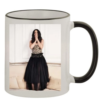 Salma Hayek 11oz Colored Rim & Handle Mug