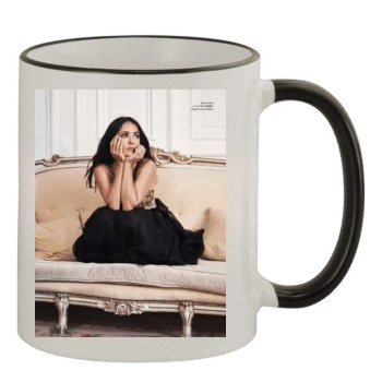 Salma Hayek 11oz Colored Rim & Handle Mug