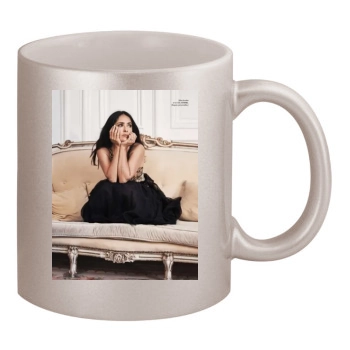 Salma Hayek 11oz Metallic Silver Mug