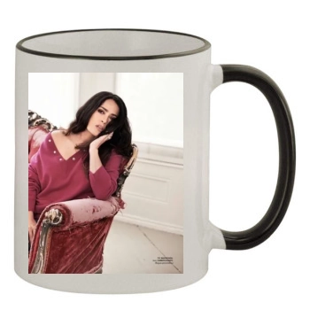 Salma Hayek 11oz Colored Rim & Handle Mug