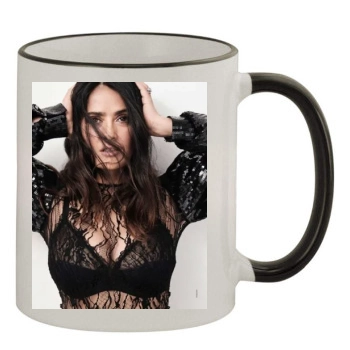 Salma Hayek 11oz Colored Rim & Handle Mug