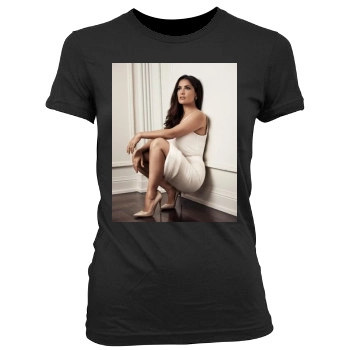 Salma Hayek Women's Junior Cut Crewneck T-Shirt