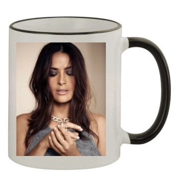 Salma Hayek 11oz Colored Rim & Handle Mug