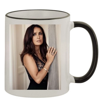 Salma Hayek 11oz Colored Rim & Handle Mug