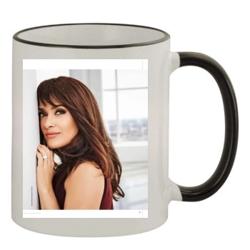 Salma Hayek 11oz Colored Rim & Handle Mug