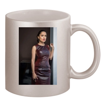 Salma Hayek 11oz Metallic Silver Mug