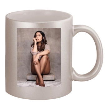 Salma Hayek 11oz Metallic Silver Mug