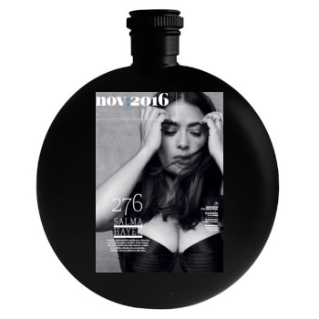 Salma Hayek Round Flask