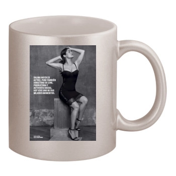 Salma Hayek 11oz Metallic Silver Mug