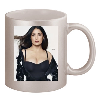 Salma Hayek 11oz Metallic Silver Mug