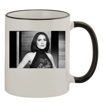 Salma Hayek 11oz Colored Rim & Handle Mug