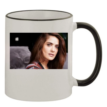 Salma Hayek 11oz Colored Rim & Handle Mug