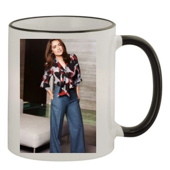 Salma Hayek 11oz Colored Rim & Handle Mug