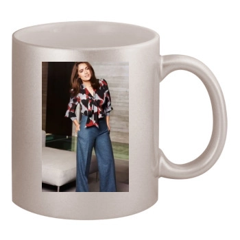 Salma Hayek 11oz Metallic Silver Mug