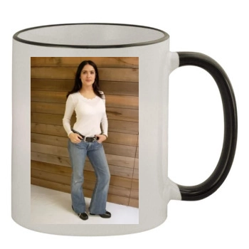 Salma Hayek 11oz Colored Rim & Handle Mug