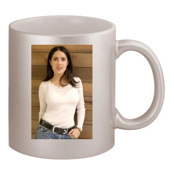 Salma Hayek 11oz Metallic Silver Mug