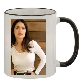 Salma Hayek 11oz Colored Rim & Handle Mug