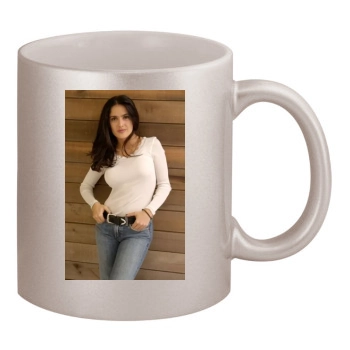 Salma Hayek 11oz Metallic Silver Mug