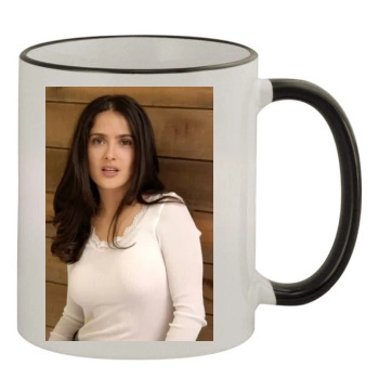 Salma Hayek 11oz Colored Rim & Handle Mug