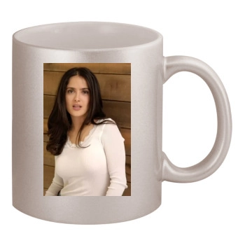 Salma Hayek 11oz Metallic Silver Mug